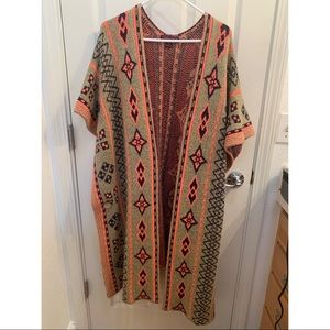 Knit Western Design Duster